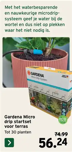 GAMMA Gardena Micro drip startset voor terras aanbieding