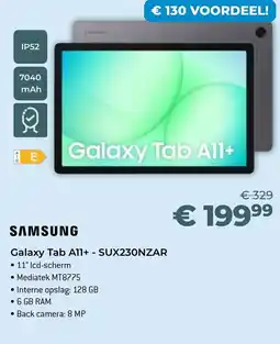 AUVA Samsung Galaxy Tab A11+ SUX230NZAR aanbieding