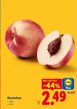 Lidl Nectarines aanbieding