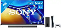 Coolblue Sony Bravia 8 II 65 QD-OLED (2025) + Sony Bravia Theatre Bar 7 Zwart + PlayStation 5 Slim aanbieding