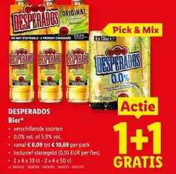 Lidl Desperados bier aanbieding