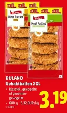 Lidl Dulano gehaktballen xxl aanbieding