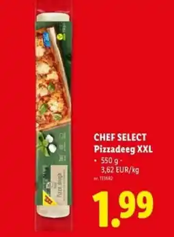 Lidl Chef select pizzadeeg xxl aanbieding