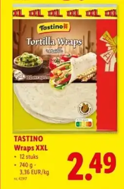 Lidl Tastino wraps xxl aanbieding