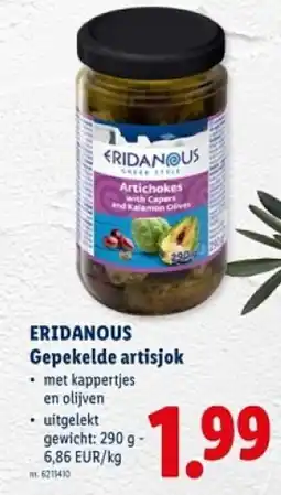 Lidl Eridanous gepekelde artisjok aanbieding