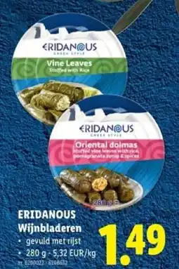 Lidl Eridanous wijnbladeren aanbieding