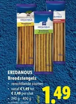 Lidl Eridanous broodstengels aanbieding