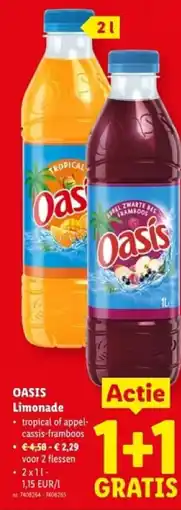 Lidl Oasis limonade aanbieding