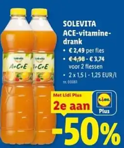 Lidl Solevita ace-vitamine- drank aanbieding