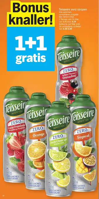 Teisseire zero siropen