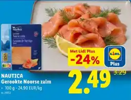 Lidl Gerookte Noorse zalm aanbieding