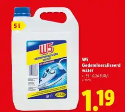 Lidl Gedemineraliseerd water aanbieding
