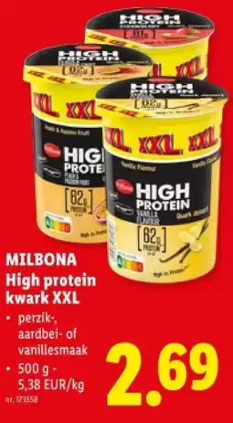 Lidl High protein kwark XXL aanbieding