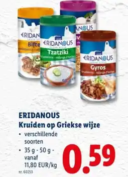 Lidl Kruiden op Griekse wijze aanbieding