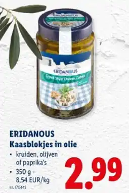 Lidl Kaasblokjes in olie aanbieding