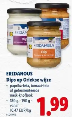 Lidl Dips op Griekse wijze aanbieding
