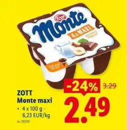 Lidl Monte maxi aanbieding