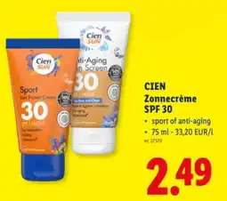 Lidl Zonnecrème SPF 30 aanbieding