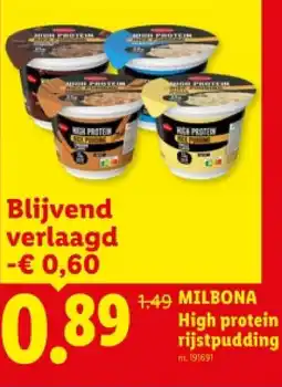 Lidl High protein rijstpudding aanbieding