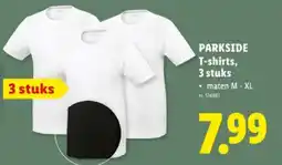 Lidl T-shirts, 3 stuks aanbieding
