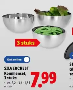 Lidl Kommenset, 3 stuks aanbieding