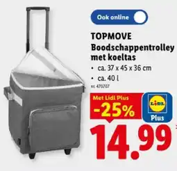 Lidl Boodschappentrolley met koeltas aanbieding