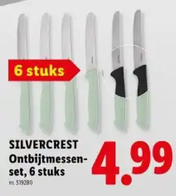 Lidl Ontbijtmessenset, 6 stuks aanbieding