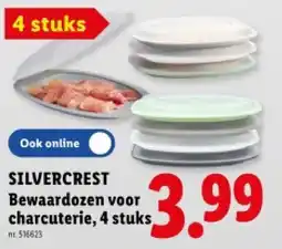 Lidl Bewaardozen voor charcuterie, 4 stuks aanbieding