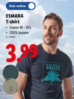 Lidl T-shirt aanbieding