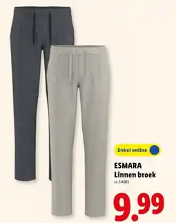 Lidl Linnen broek aanbieding