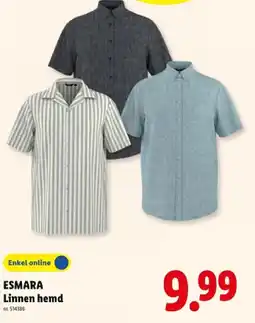 Lidl Linnen hemd aanbieding