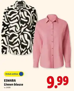 Lidl Linnen blouse aanbieding