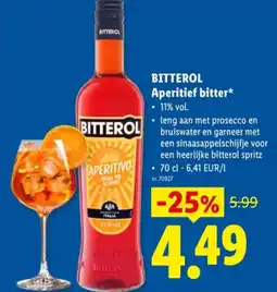 Lidl Aperitief bitter aanbieding