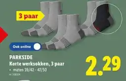 Lidl Parkside korte werksokken aanbieding
