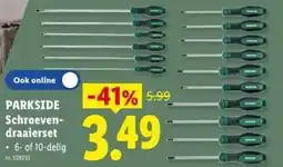 Lidl Parkside schroeven- draaierset aanbieding
