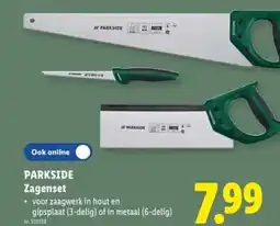Lidl Parkside zagenset aanbieding