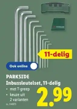 Lidl Parkside inbussleutelset aanbieding