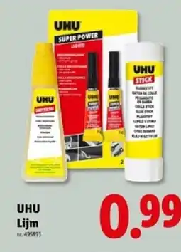 Lidl Uhu lijm aanbieding