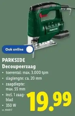 Lidl Parkside decoupeerzaag aanbieding