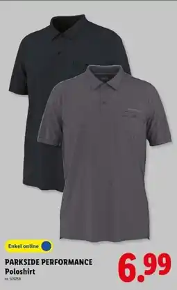 Lidl Parkside performance poloshirt aanbieding