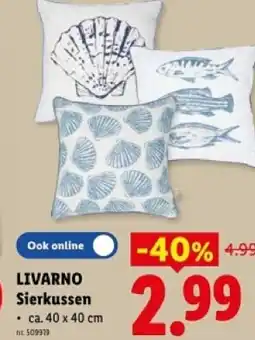 Lidl Livarno sierkussen aanbieding