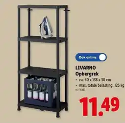 Lidl Livarno opbergrek aanbieding