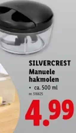 Lidl Silvercrest manuele hakmolen aanbieding