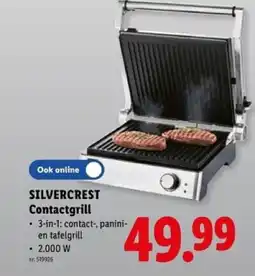 Lidl Silvercrest contactgrill aanbieding