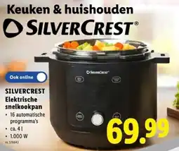Lidl Silvercrest elektrische snelkookpan aanbieding