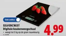 Lidl Silvercrest digitale keukenweegschaal aanbieding