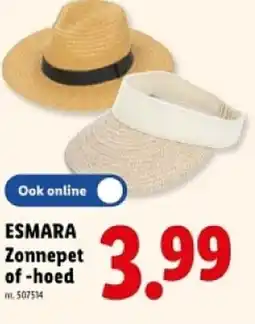 Lidl Esmara zonnepet of-hoed aanbieding