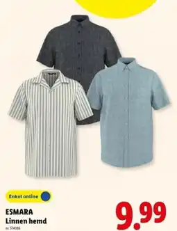 Lidl Esmara linnen hemd aanbieding