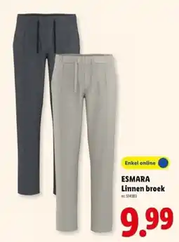 Lidl Esmara linnen broek aanbieding