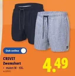 Lidl Crivit zwemshort aanbieding
